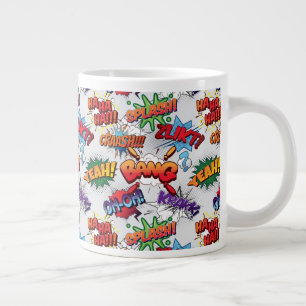 Superhero Bubble Pattern Giant Coffee Mug