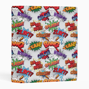 Superhero Bubble Pattern Mini Binder