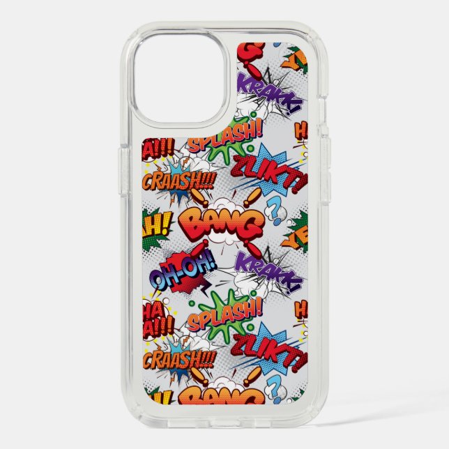 Superhero Bubble Pattern Speck iPhone Case (Front)