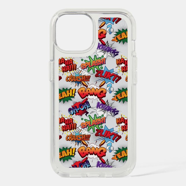 Superhero Bubble Pattern Speck iPhone Case (Front)