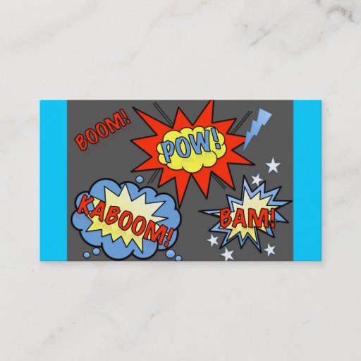 Customizable Superhero Business Card