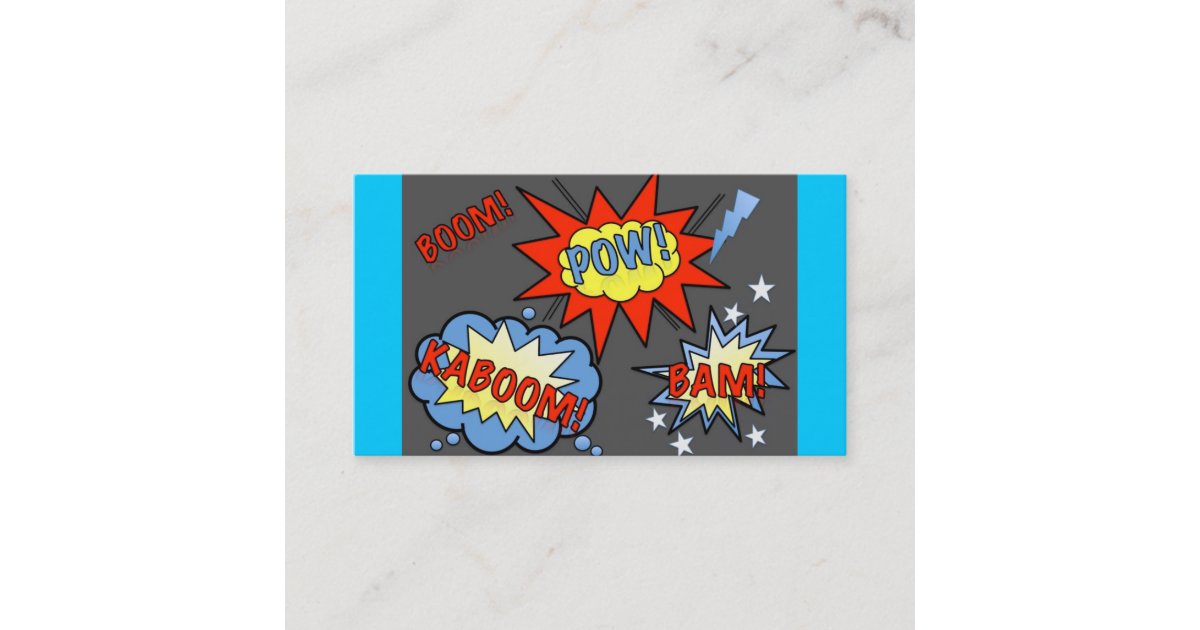 Superhero Business Card | Zazzle