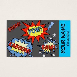 Comic Business Cards Templates Zazzle Superhero Business Card 2