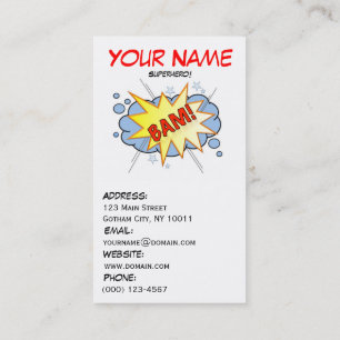 Superhero Business Card 3