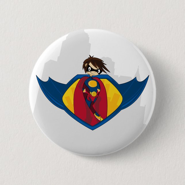 Superhero Button Badge (Front)