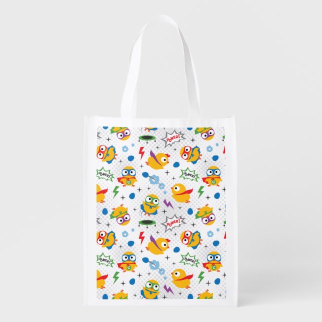 Superhero Chicken Grocery Bag (Front)