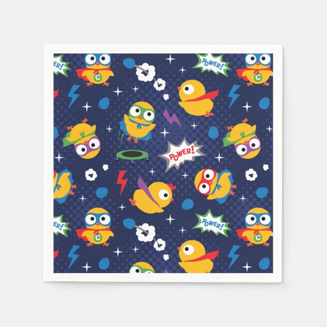Superhero Chicken Napkins (Front)