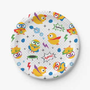 Superhero Chicken Paper Plates