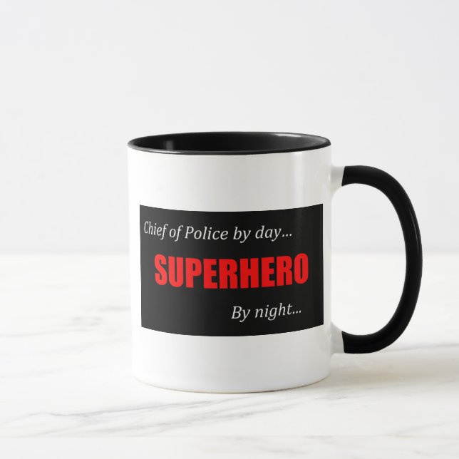 Superhero Chief of Police Mug (Right)
