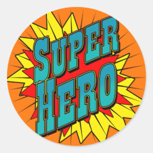 SuperHero Classic Round Sticker