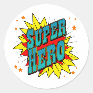 SuperHero Classic Round Sticker