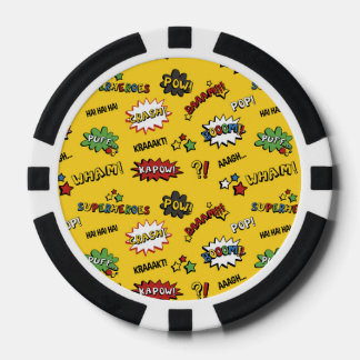 Superhero Colorful Fun Pattern Poker Chips