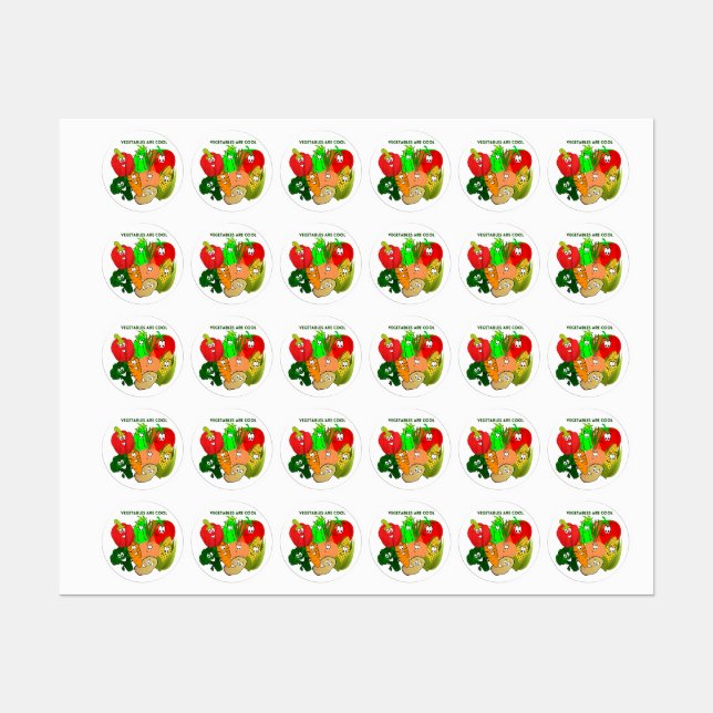 Superhero, colorful vegetables labels (Sheet)