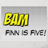 Superhero Comic Book "Bam" Design Poster (Front)