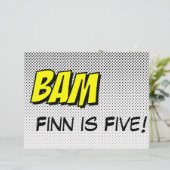 Superhero Comic Book "Bam" Design Poster (Standing Front)