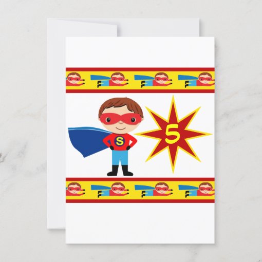 Superhero Comic Book Character Birthday Invitation | Zazzle