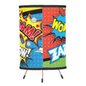 Superhero Comic Book Custom Tripod Lamp (Back)