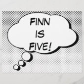 Superhero Comic Book Speech Bubble Design Poster (Front)