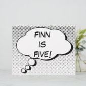 Superhero Comic Book Speech Bubble Design Poster (Standing Front)