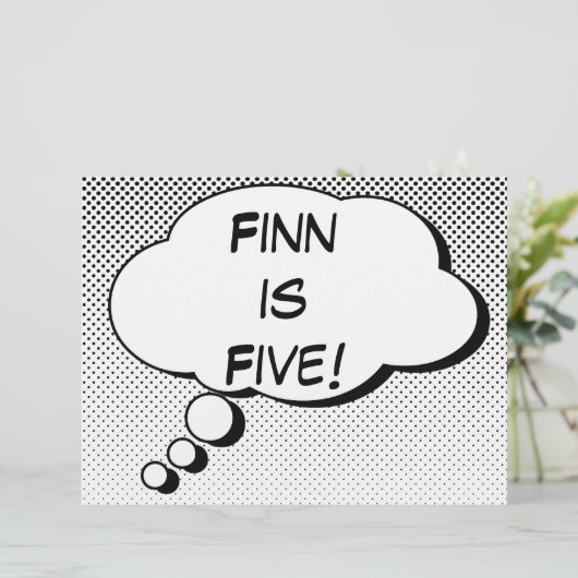 Superhero Comic Book Speech Bubble Design Poster (Standing Front)