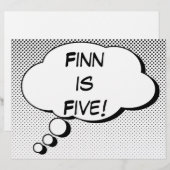 Superhero Comic Book Speech Bubble Design Poster (Front/Back)