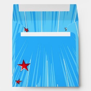 Superhero Comic Book Style Adoption Party Supplies Envelope by TheFosterMom at Zazzle