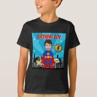 Superhero Comic Book Style Boy Birthday Photo 