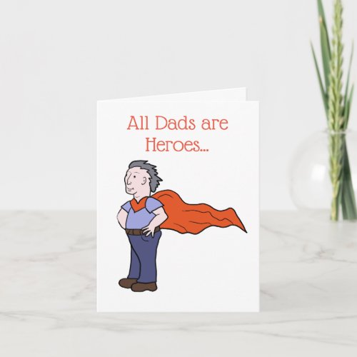 Superhero Dad greeting card