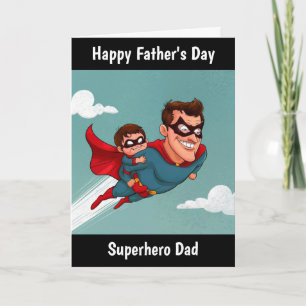 Superhero Dad Personalized Father's Day Card