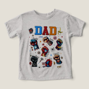 Superhero Dad Power Fists Toddler T-shirt