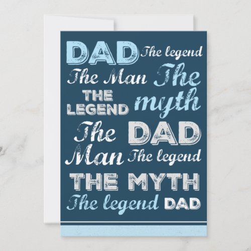 Superhero Dad Trendy Quote Fathers Day Card