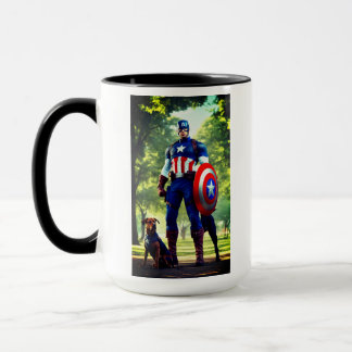 Superhero design on cup