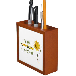 Superhero Desk Organizer by Poet Adiela Akoo
