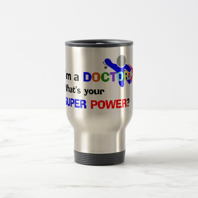 Superhero Doctor Travel Mug (Center)