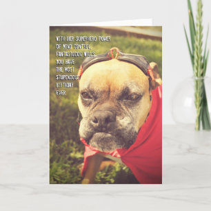 Superhero Dog Birthday Card