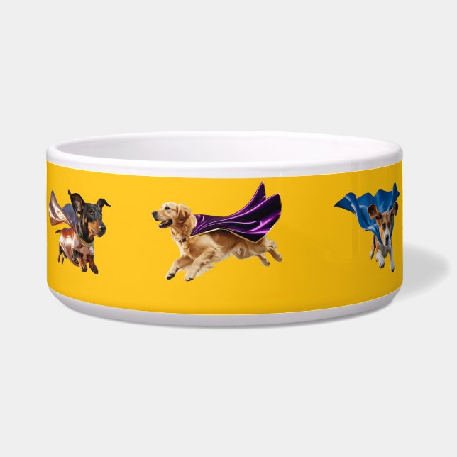 Superhero Dog Bowl (Front)