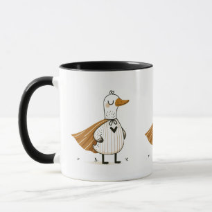 Superhero Duck in Costume Mug