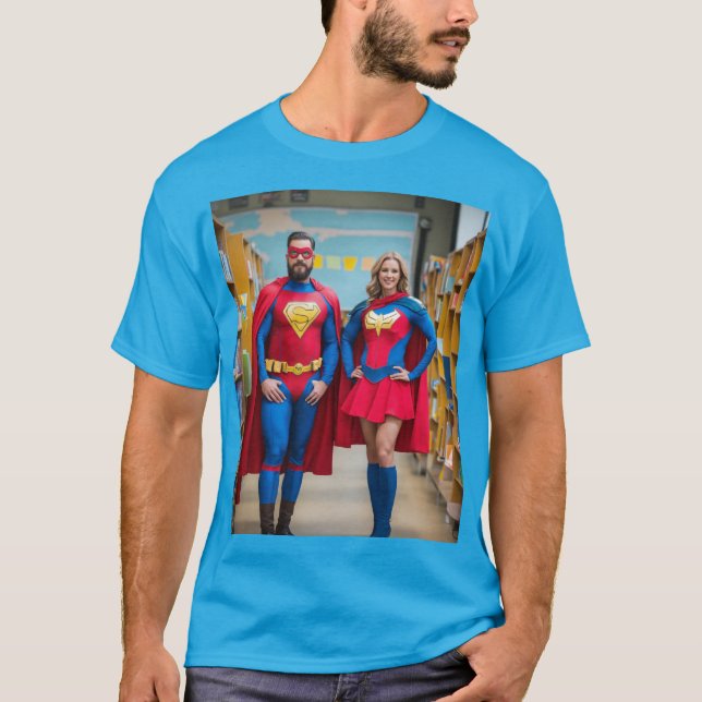Superhero Educators Design T-Shirt (Front)