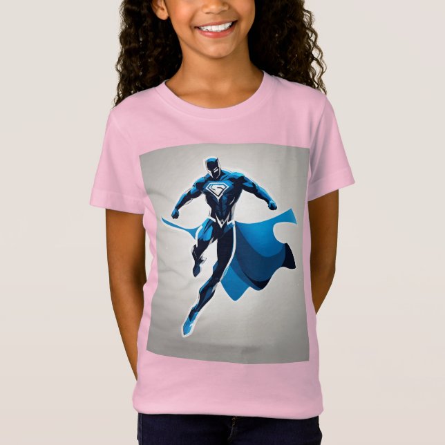 Superhero Emblem Muscle Fit T-Shirt (Front)