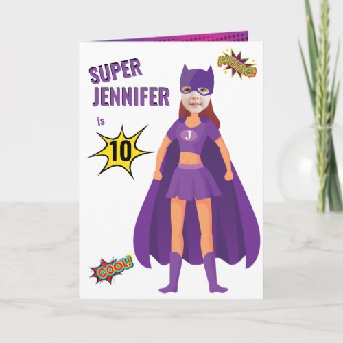 Superhero Fab Birthday Awesome Amazing Card