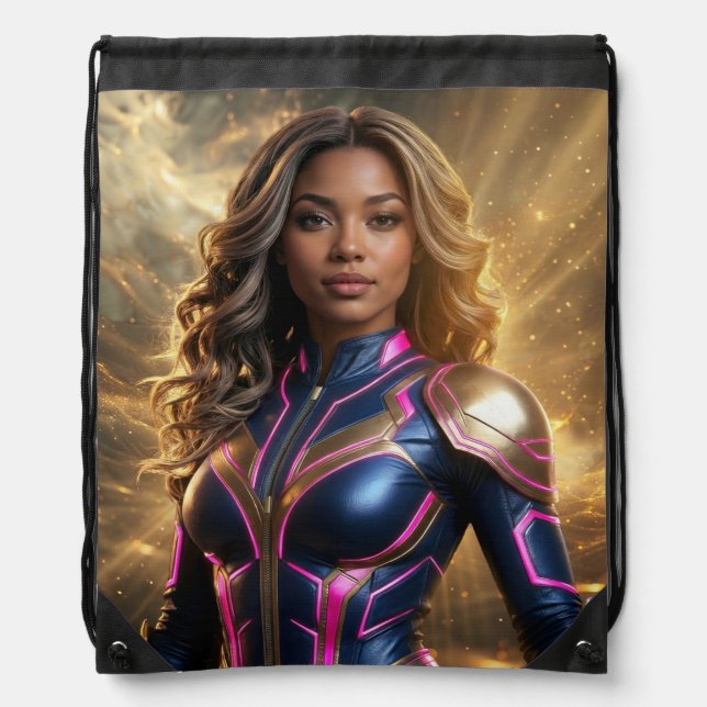 SUPERHERO - FANTASY SCI-FI DRAWSTRING BAG (Front)