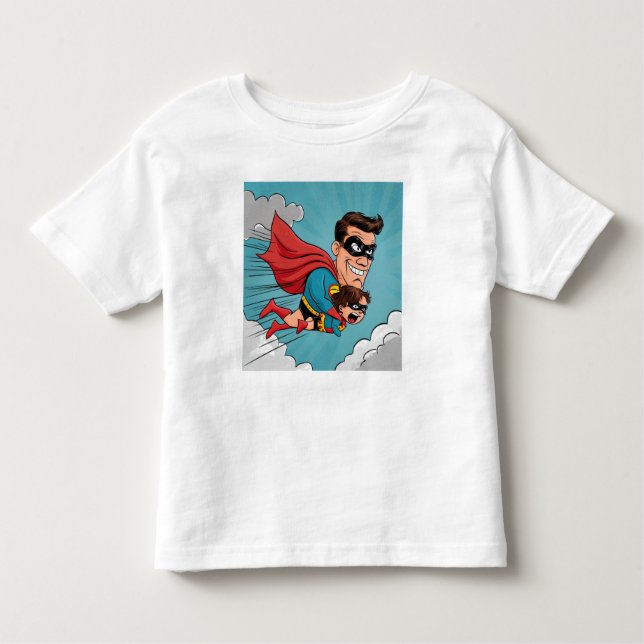 Superhero Father Toddler T-shirt (Front)