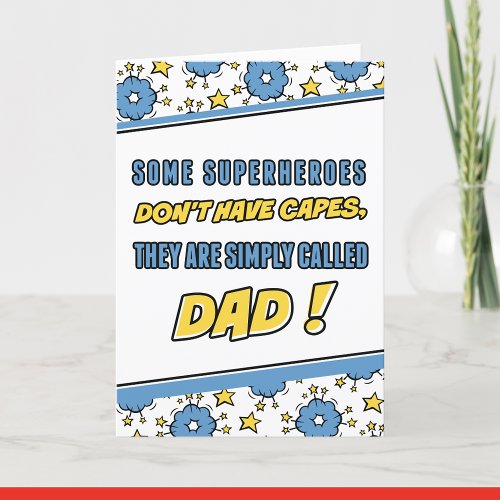 Superhero fathers day cards