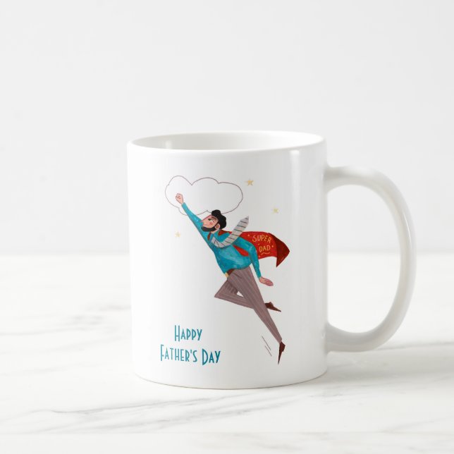 Superhero fathers day coffee mug (Right)