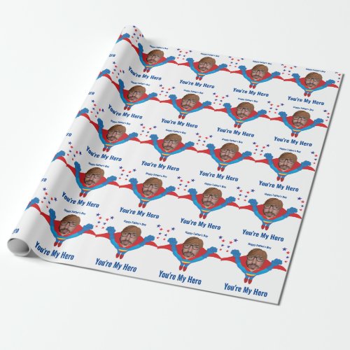 Superhero Fathers Day Funny New Tremendous Gift Wrapping Paper