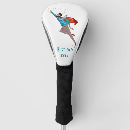 Superhero fathers day golf head cover