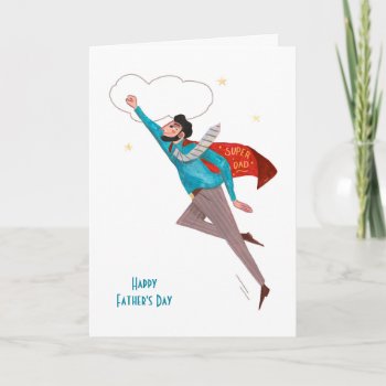 Superhero Fathers Day Greeting  Card by CartitaDesign at Zazzle