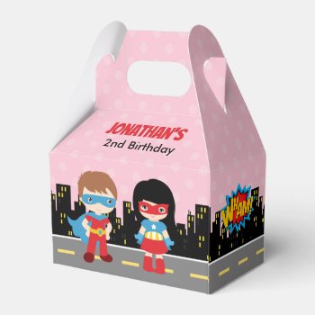 Superhero Favor Box (kids Birthday Party Favors) by CallaChic at Zazzle