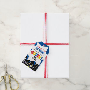 Superhero Favor Tags