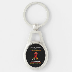 SUPERHERO...Firefighter Keychain